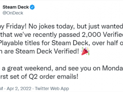 Steam Deck超2000款游戏验证通过 爽玩大作还在增加