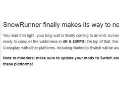 《雪地奔驰》5月31日登陆次世代主机 MOD工具更新
