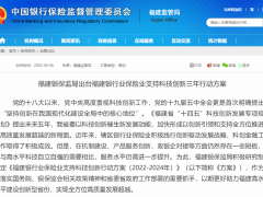 明确重点支持对象，福建银行保险业支持科创三年行动方案出台