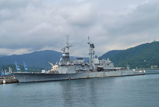 台海军“基隆舰”（DDG-1801）资料图（中时新闻网）