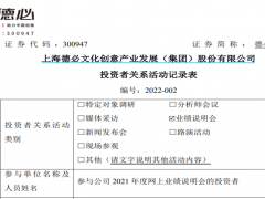 德必集团举办2021年度业绩说明会，加深与投资者互动交流