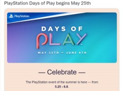 网曝索尼Days of Play特卖5.25开启 将持续至6月8日