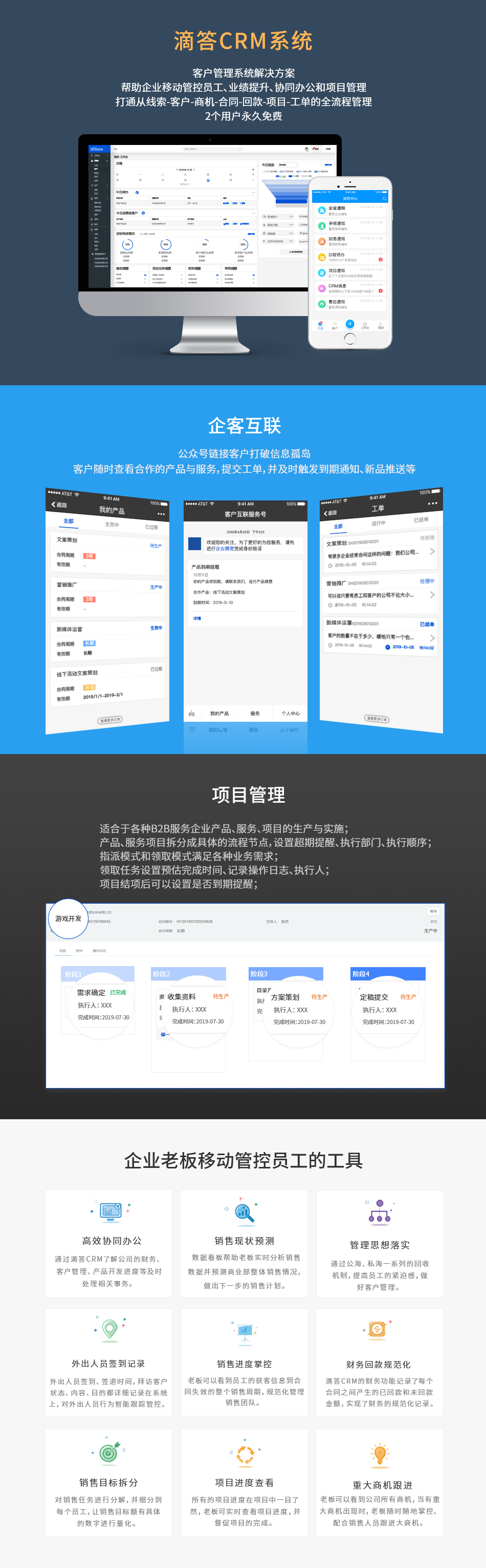 企业应用, 销售管理, CRM, 销售管理, 营销自动化, 项目管理, 办公软件