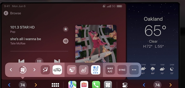 “第二大脑”来了 新一代苹果CarPlay发布：可控空调、收音机等