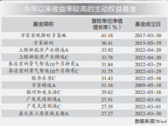 周期成长轮番登场 基金半程冠军面临考验